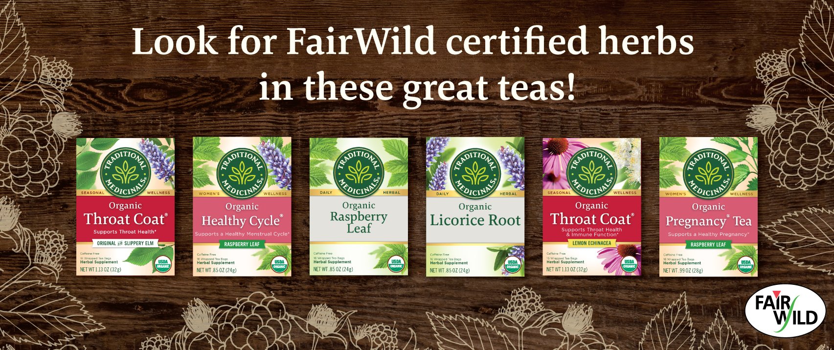 Fairwild certified herbs
