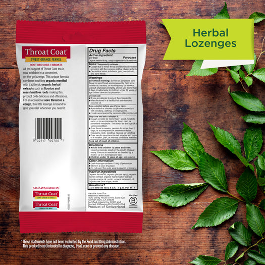 Throat Coat® Sweet Orange Fennel Lozenges