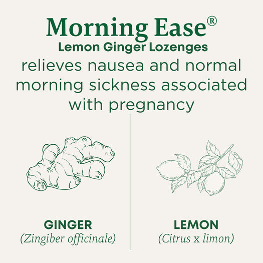 Morning Ease<sup>®</sup> Lemon Ginger Lozenges