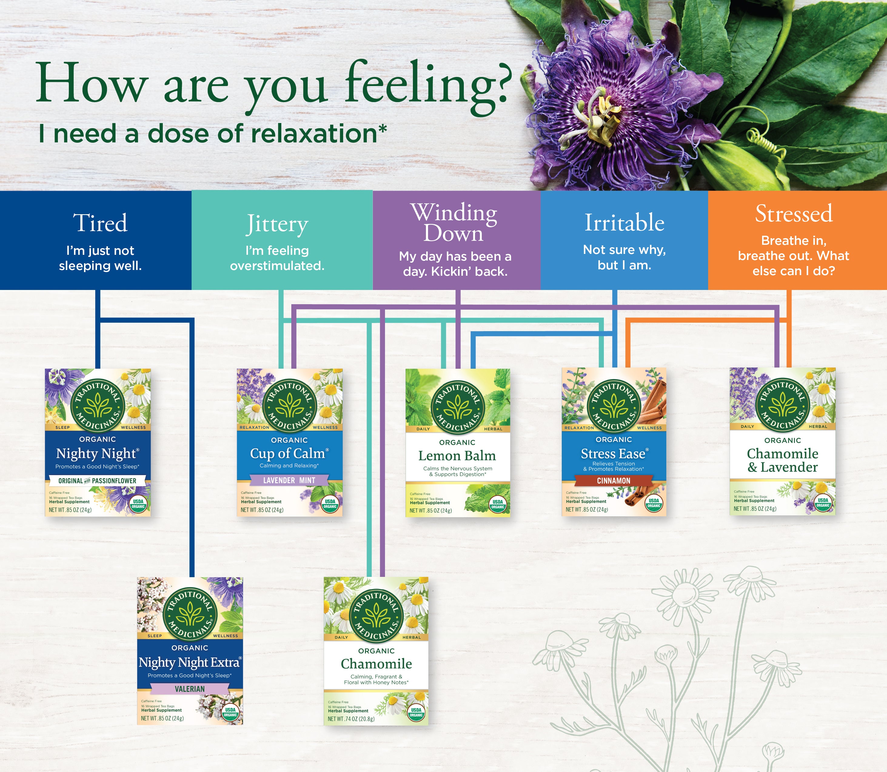 Teas for Relaxation Decision Tree
