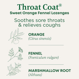 Throat Coat® Sweet Orange Fennel Lozenges