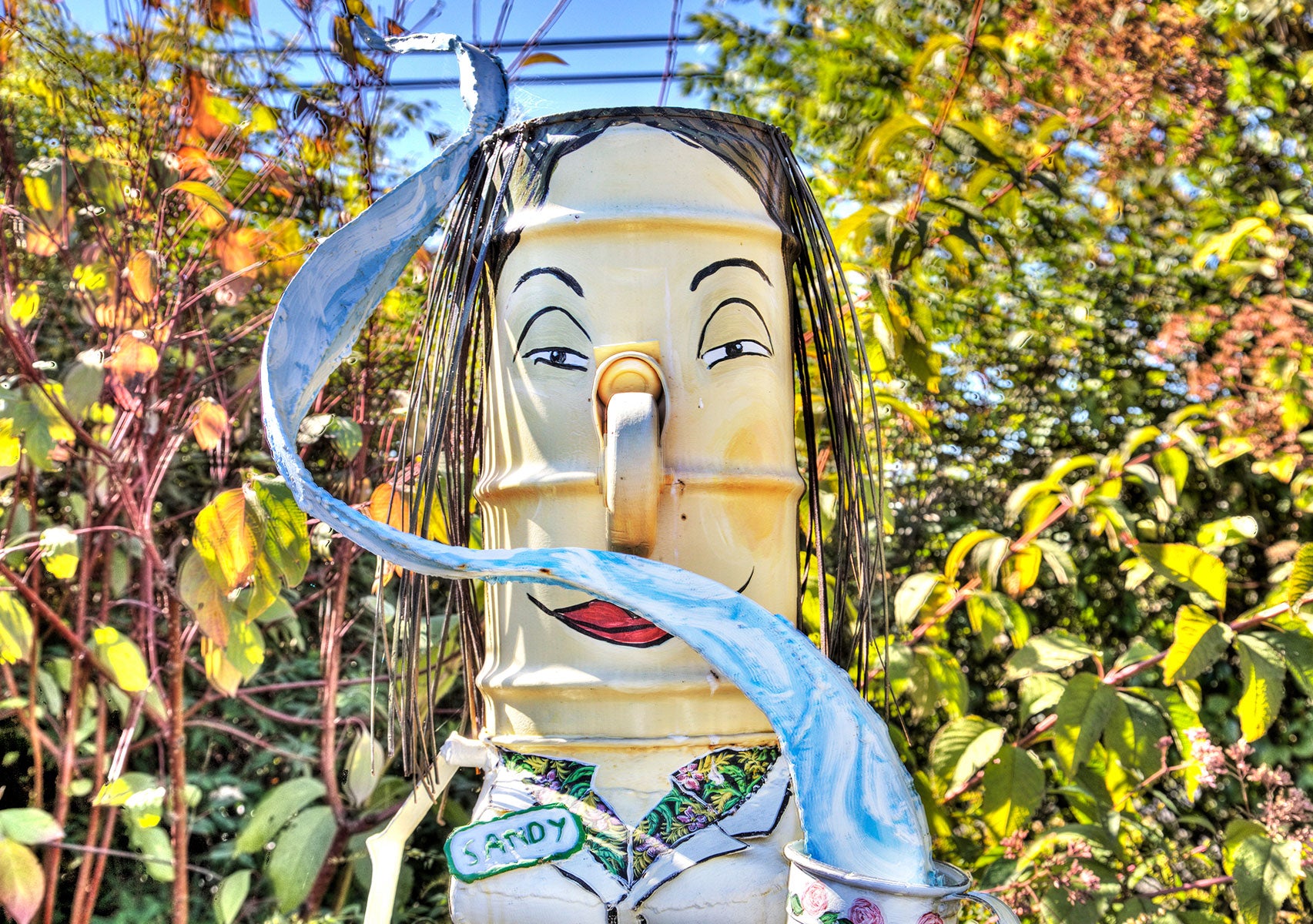 commemorative statute in the Traditional Medicinals’ garden