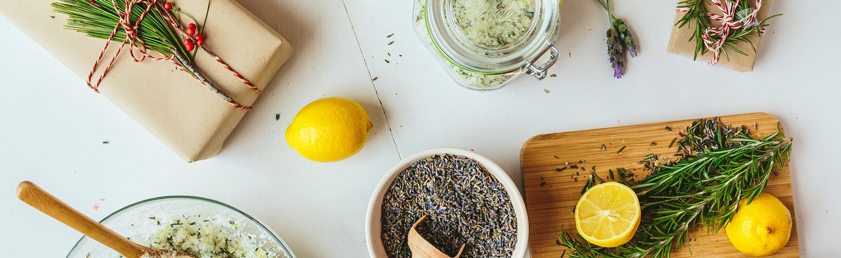 DIY Lemon Rosemary Scrub